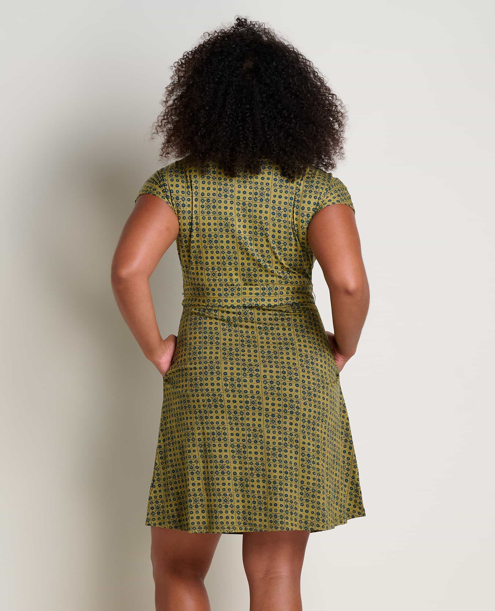 Cue Wrap Short Sleeve Dress - Image 2