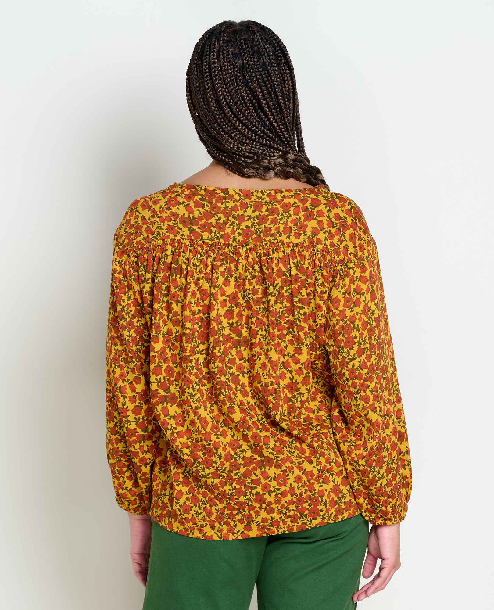 Manzana Long Sleeve Peasant Top - Image 2