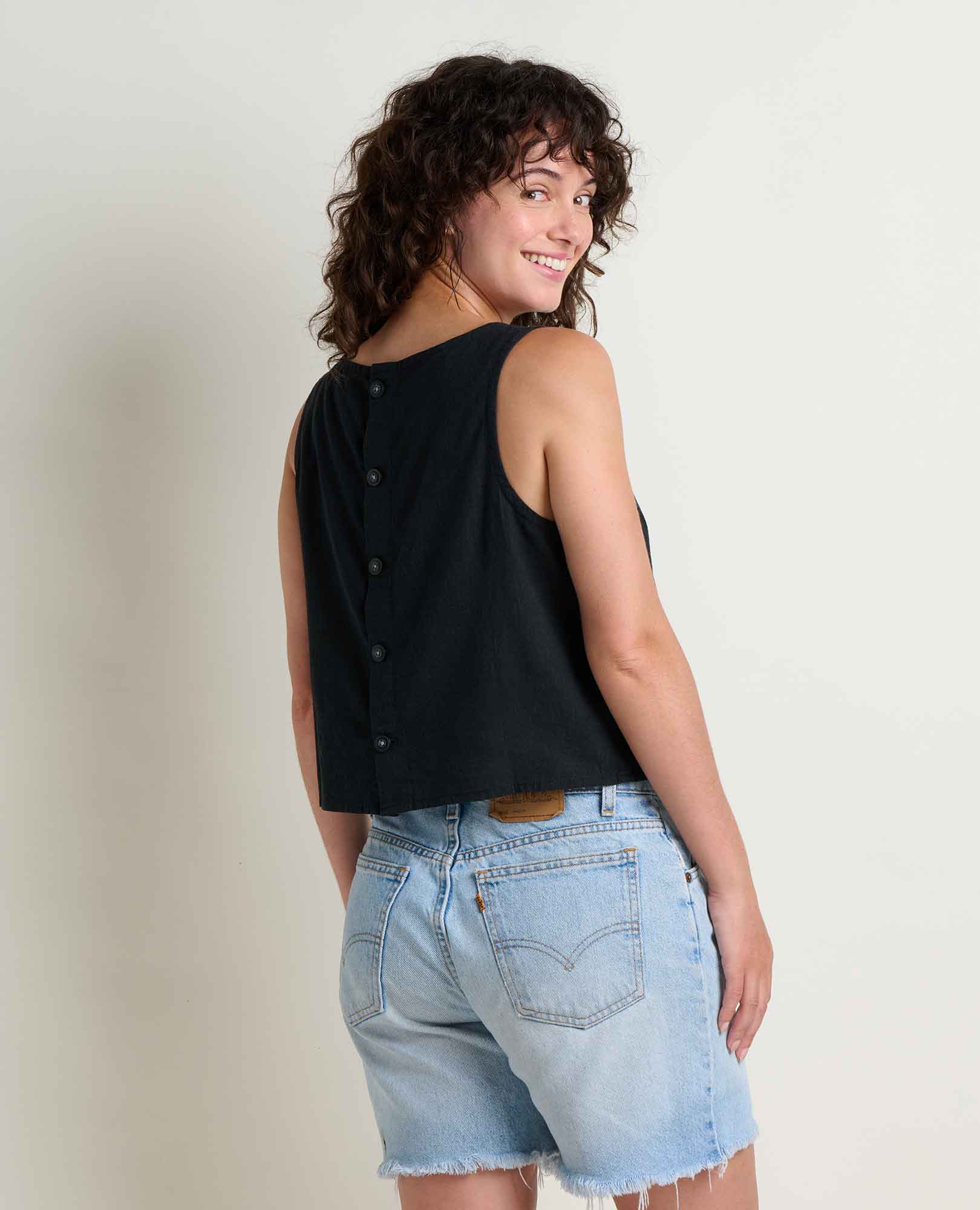 Taj Hemp Button Back Tank - Image 2