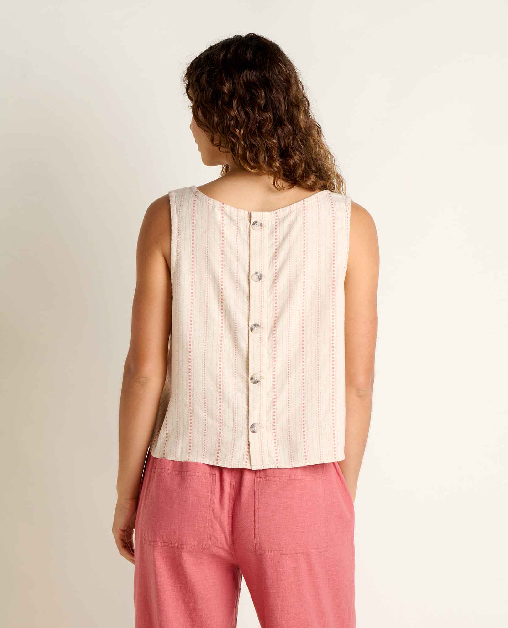 Taj Hemp Button Back Tank - Image 2