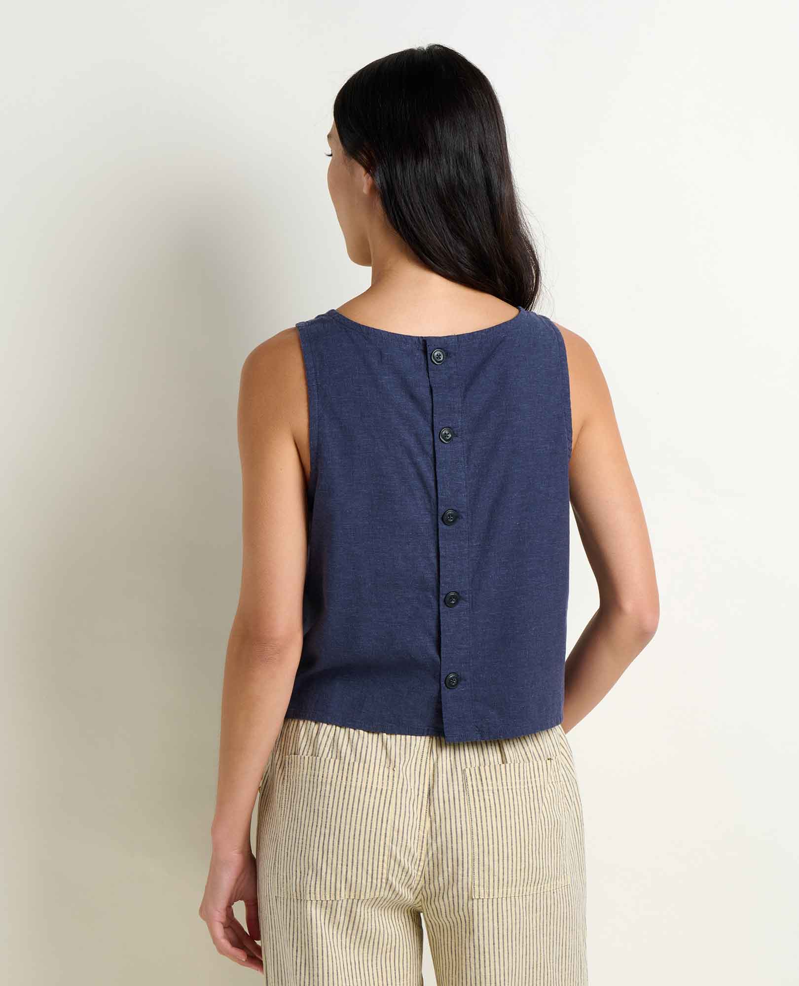 Taj Hemp Button Back Tank - Image 2