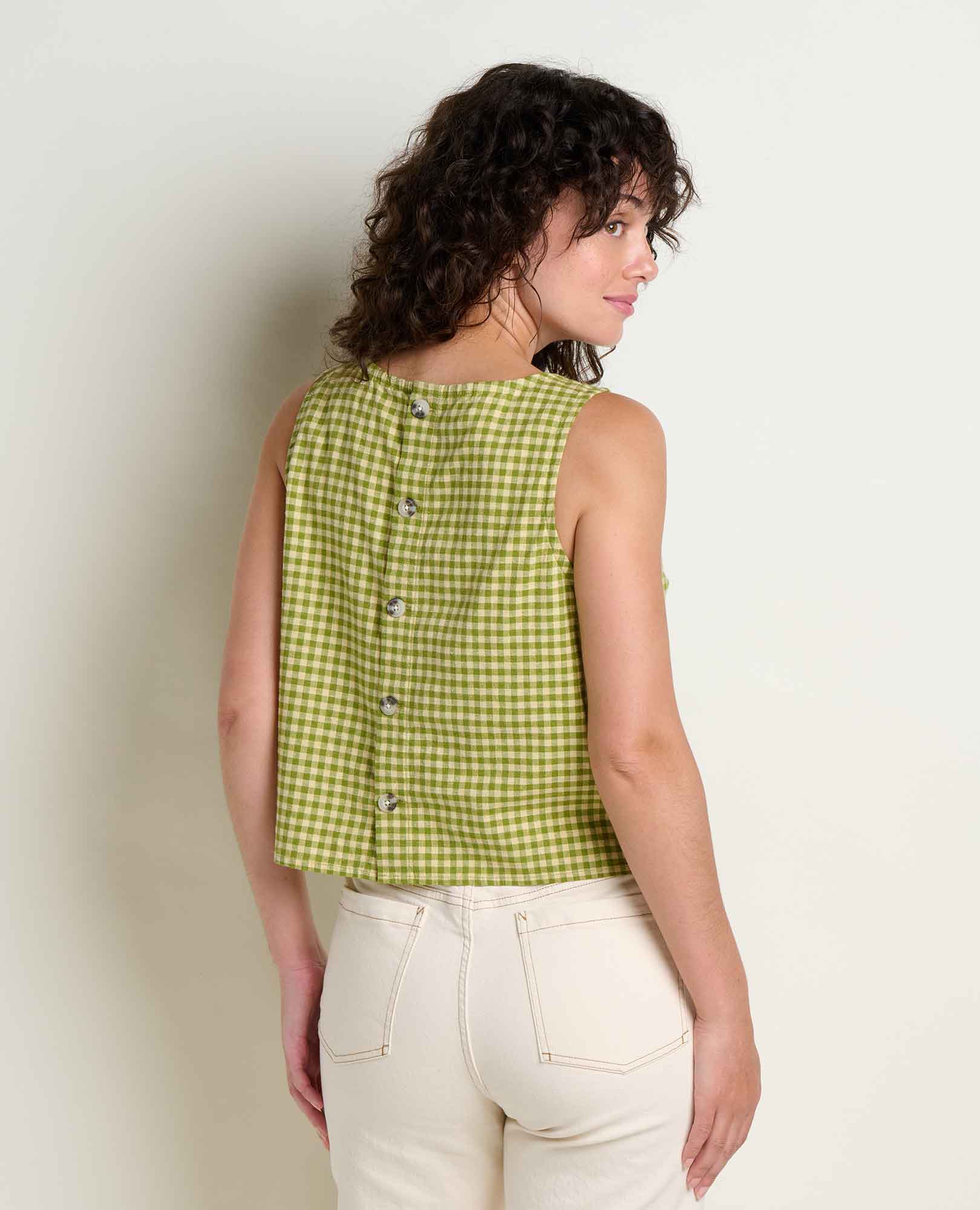 Taj Hemp Button Back Tank - Image 2