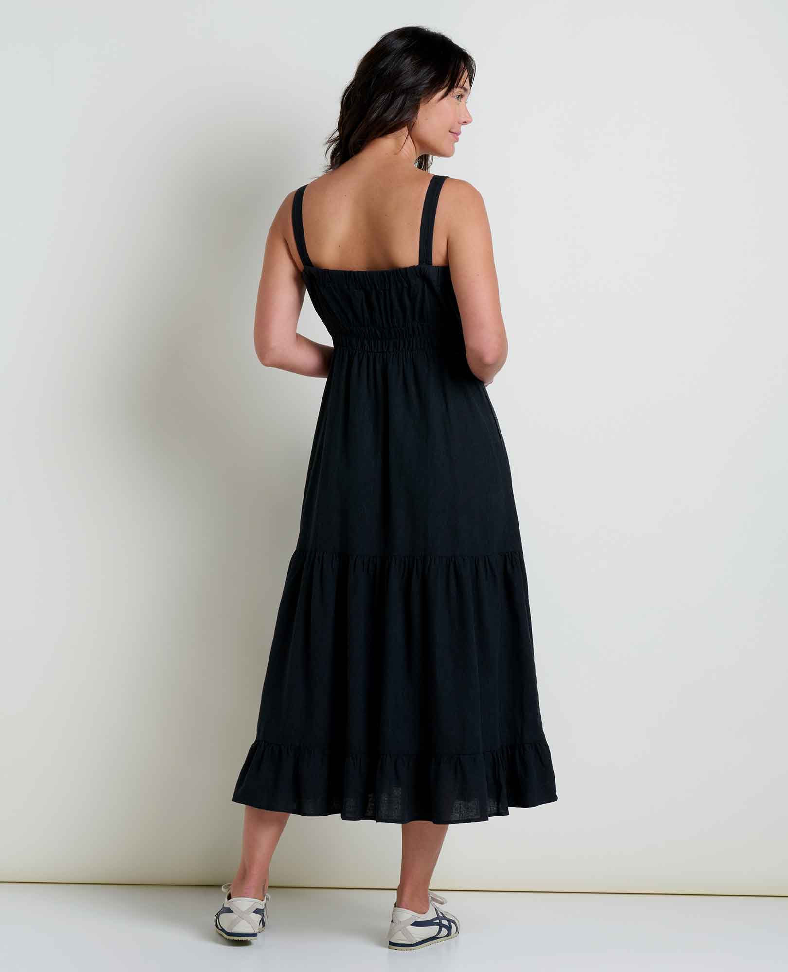 Taj Hemp Tiered Midi Dress - Image 2