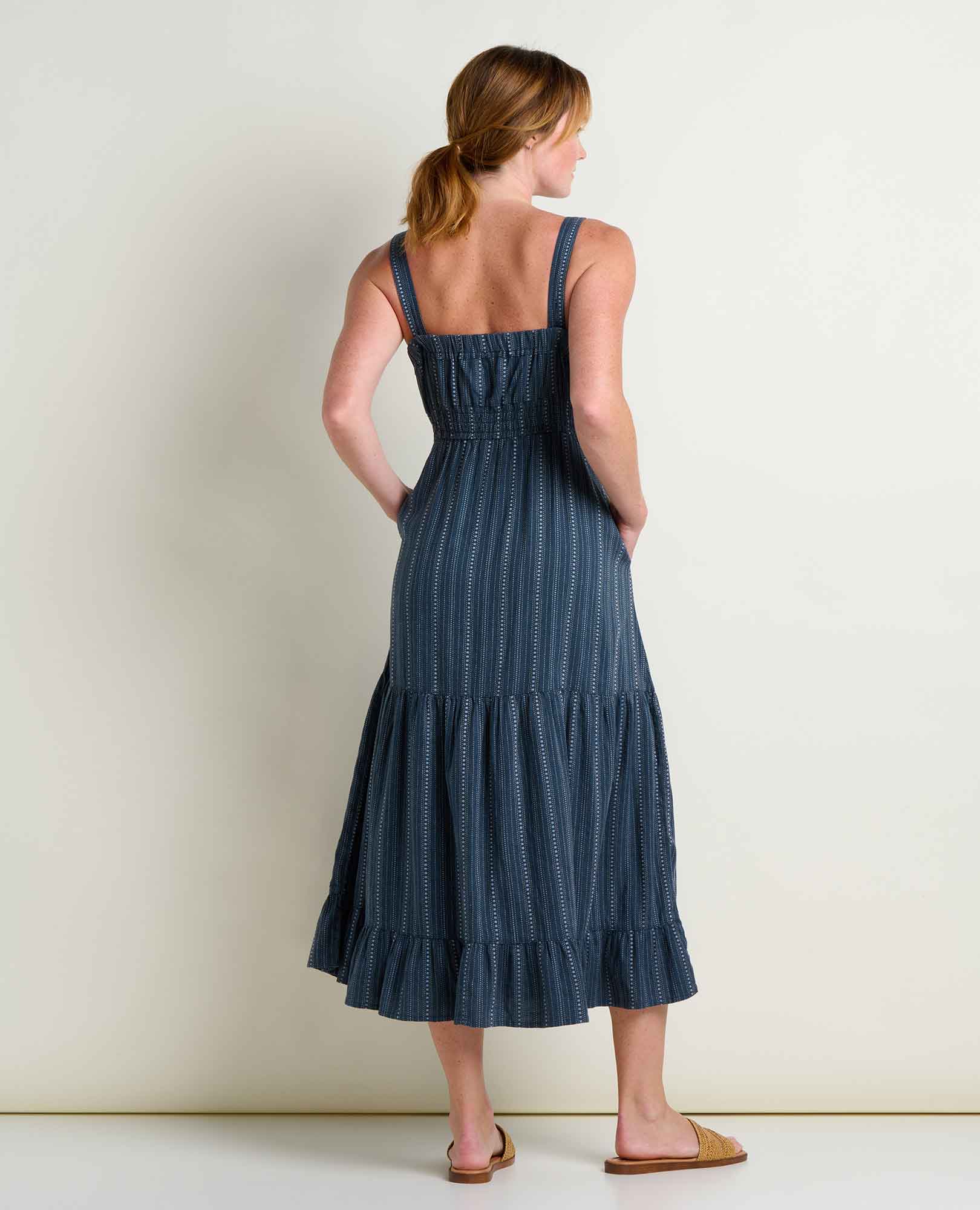 Taj Hemp Tiered Midi Dress - Image 2