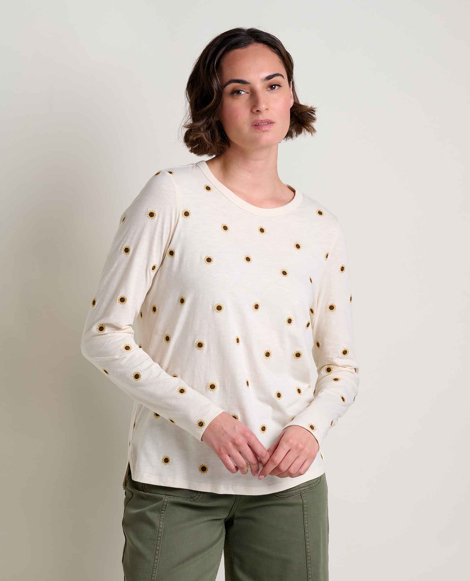 Women's Primo Long Sleeve Crew Embroidered